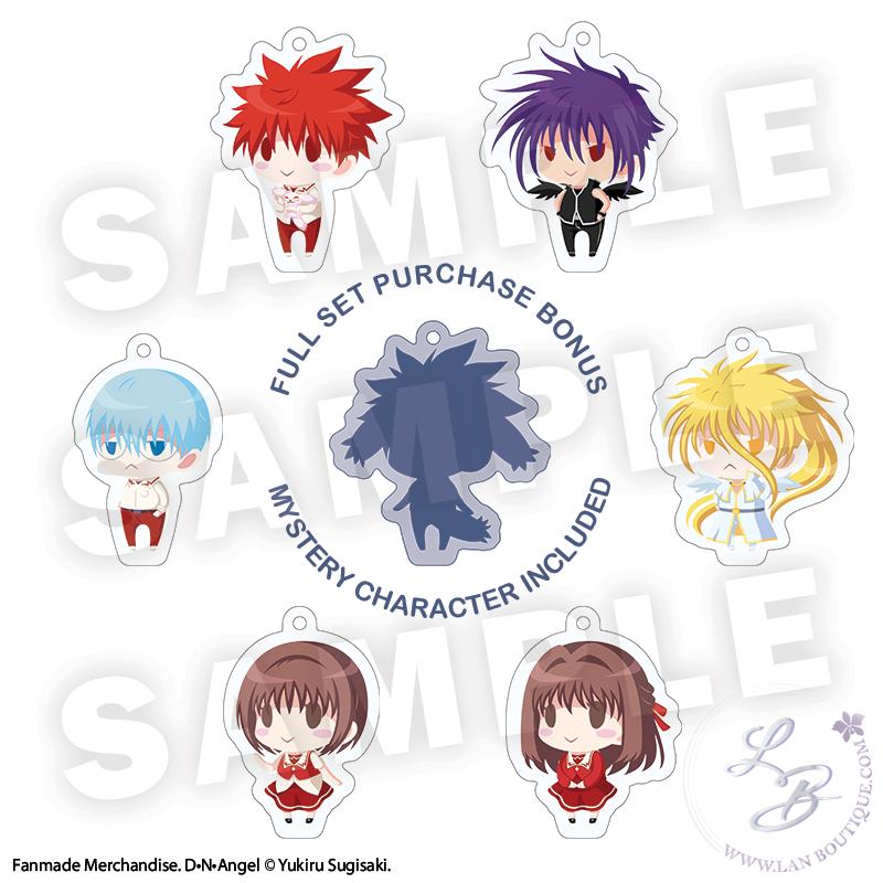 DNAngel Chibi Series Acrylic Stand Keychains Vol.1 Main Characters Edition Fan Merchandise