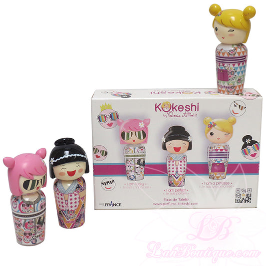Kokeshi by Valeria Attimelli 3 pcs mini set: Cheery, Litchee, Lotus