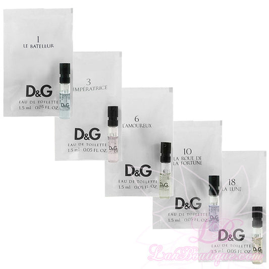 Dolce & Gabbana Anthology - 1,5ml Eau De Toilette x 5 assorted vials sample collection
