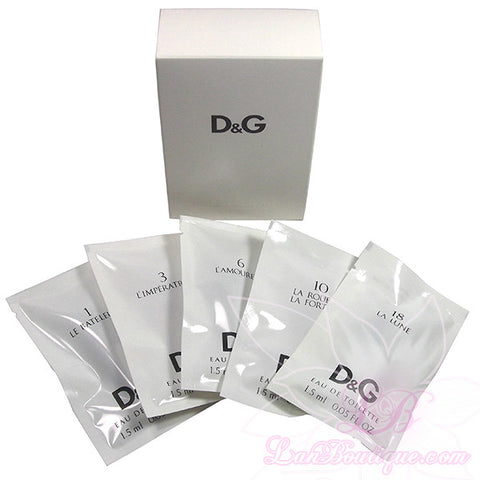 Dolce & Gabbana Anthology - 1,5ml Eau De Toilette x 5 assorted vials sample collection