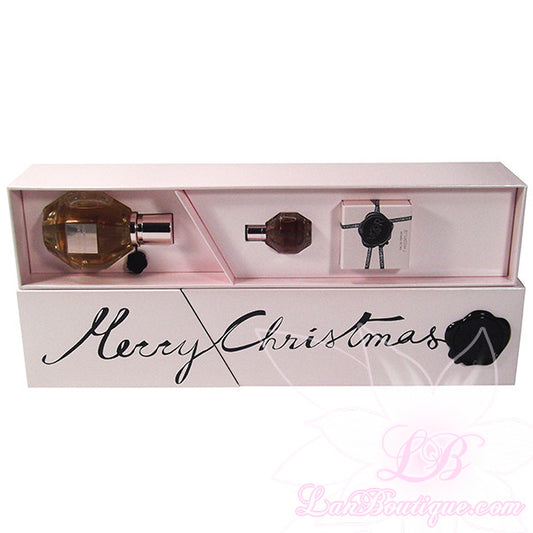 Flowerbomb by Viktor & Rolf 2pcs set: 50ml & mini 0.24fl.oz. Eau De Parfum