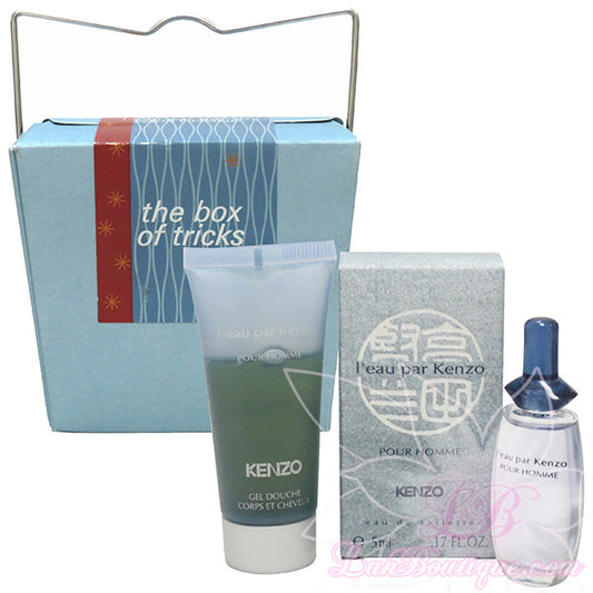 L'eau Par Kenzo Pour Homme 2pcs mini giftset - 5ml EDT & 20ml Gel Douche