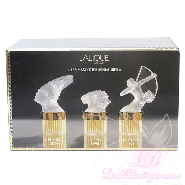 Lalique Les Mascottes (1998, 1999, 2000) mini collection giftset - 3pcs x 5ml EDP