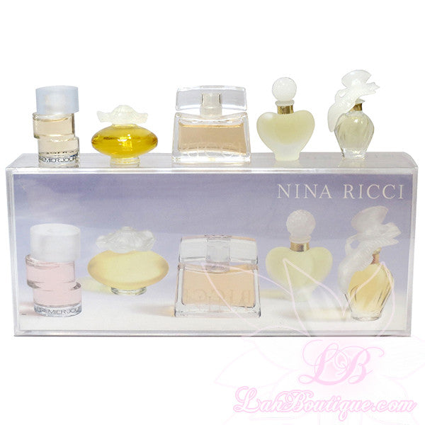 Nina Ricci 5pcs mini giftset: L'air Du Temp, Farouche, Love in Paris, Fleur de Fleurs, Premier Jour