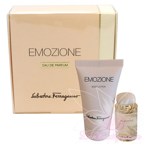 Emozione by Salvatore Ferragamo 2 pcs mini giftset:  EDP & body lotion